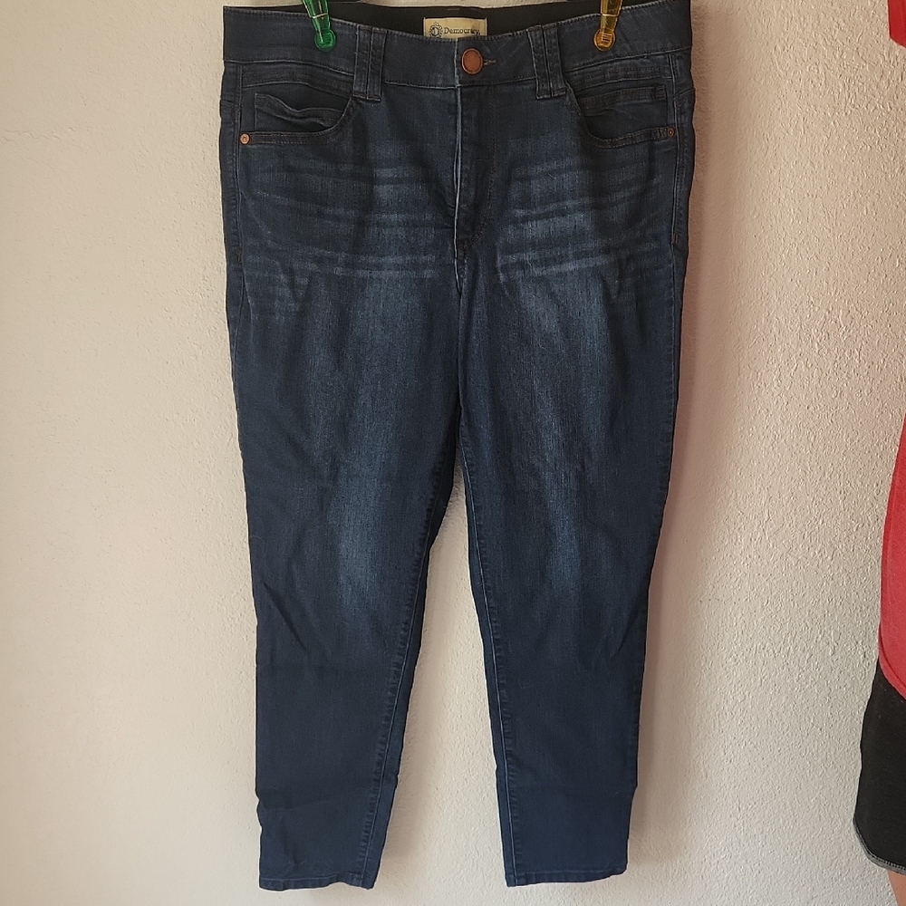 Democracy Dark Indigo Ankle Jeans